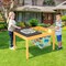 Natural Fir Wood Kids Sensory Activity Table with Storage Bins